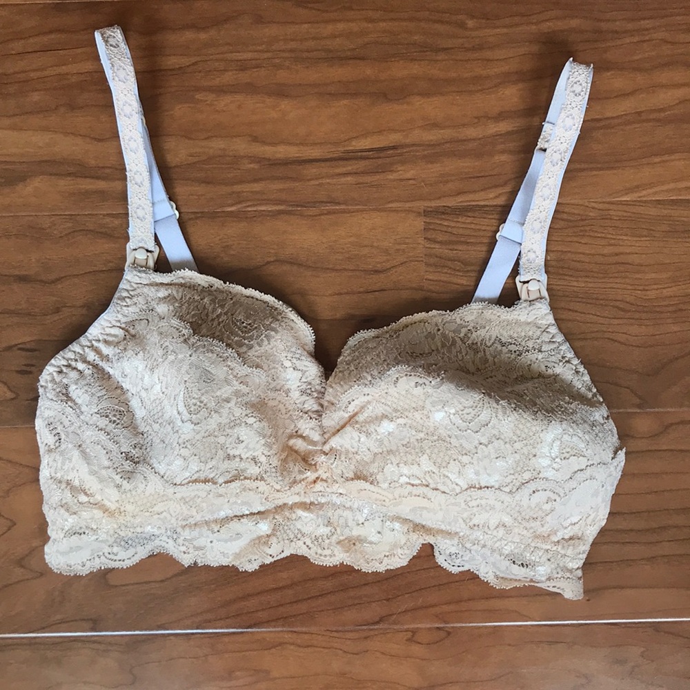 Cosabella nude nursing bra size Large